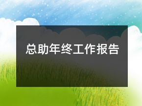 總助年終工作報(bào)告