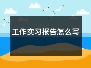 工作實(shí)習(xí)報(bào)告怎么寫