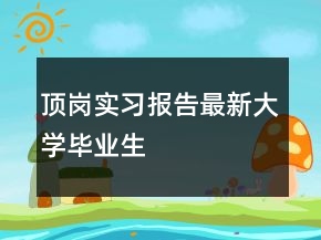 頂崗實(shí)習(xí)報(bào)告最新大學(xué)畢業(yè)生