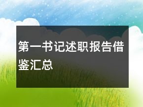 第一書記述職報告借鑒匯總