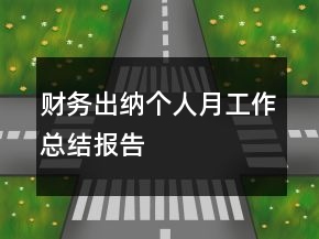 財(cái)務(wù)出納個(gè)人月工作總結(jié)報(bào)告