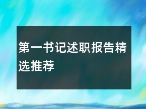 第一書記述職報(bào)告精選推薦