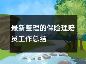 最新整理的保險理賠員工作總結(jié)