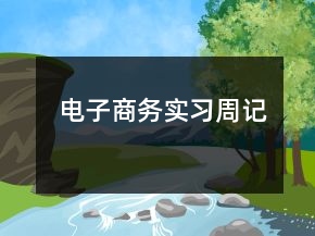 電子商務(wù)實(shí)習(xí)周記