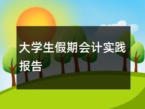 大學(xué)生假期會(huì)計(jì)實(shí)踐報(bào)告