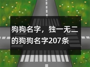 狗狗名字，獨(dú)一無二的狗狗名字207條