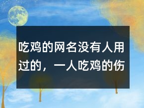 吃雞的網(wǎng)名沒有人用過的，一人吃雞的傷感網(wǎng)名232條
