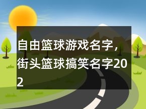 自由籃球游戲名字，街頭籃球搞笑名字202條
