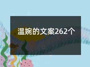 溫婉的文案262個