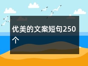 優(yōu)美的文案短句250個