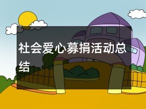 社會(huì)愛(ài)心募捐活動(dòng)總結(jié)