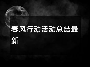 春風(fēng)行動(dòng)活動(dòng)總結(jié)最新