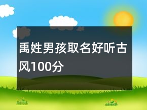 禹姓男孩取名好聽古風100分