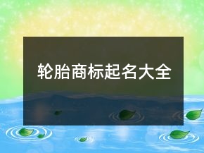 輪胎商標(biāo)起名大全