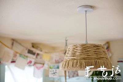 手工DIY宜家風(fēng)格麻繩吊燈 -  www.rpnrmr.com