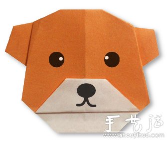 可愛(ài)小黃狗的手工折紙教程 -  www.rpnrmr.com