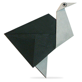 鴕鳥(niǎo)手工折紙方法 -  www.rpnrmr.com