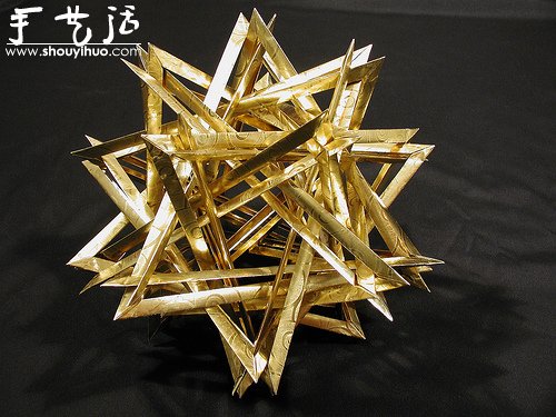復(fù)雜幾何立體折紙作品欣賞 -  www.rpnrmr.com