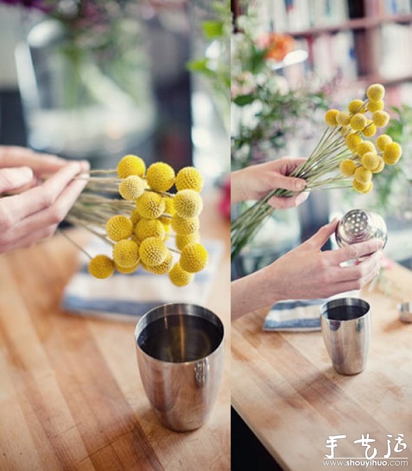 咖啡壺或調(diào)酒壺插花的教程 -  www.rpnrmr.com
