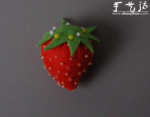 手工布藝DIY制作草莓 -  www.rpnrmr.com