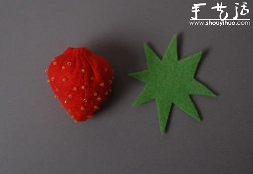 手工布藝DIY制作草莓 -  www.rpnrmr.com