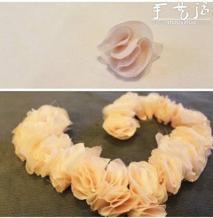 雪紡布手工DIY心形圖案的教程 -  www.rpnrmr.com