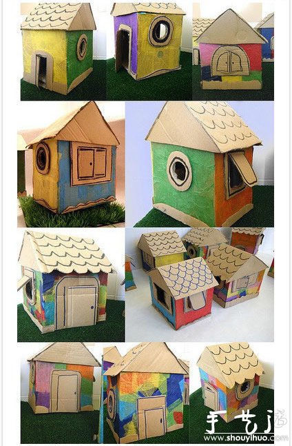 廢舊紙箱手工DIY孩子們的玩具世界 -  www.rpnrmr.com