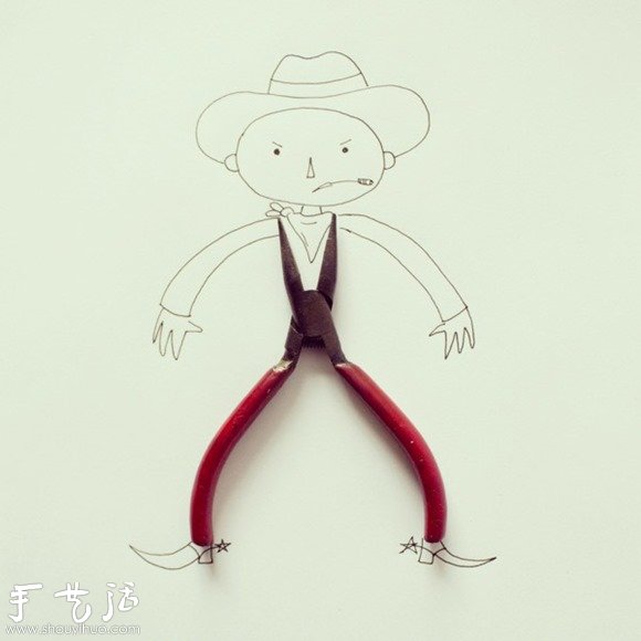 創(chuàng)意素描 DIY實(shí)物與插畫的互動趣味 -  www.rpnrmr.com