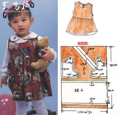 兒童背心裙制作教程 -  www.rpnrmr.com