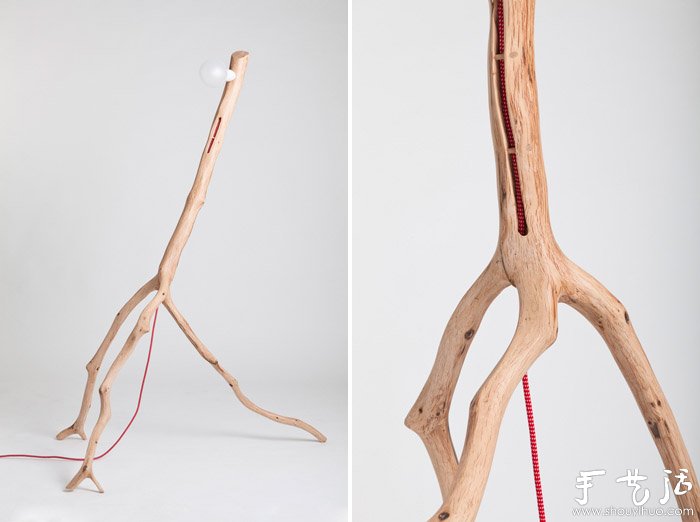 樹枝手工制作獨(dú)一無二的燈具 -  www.rpnrmr.com