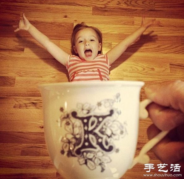 “杯中的小精靈”兒童創(chuàng)意攝影 -  www.rpnrmr.com