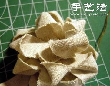 布條+卡紙 手工制作森系布藝花朵 -  www.rpnrmr.com