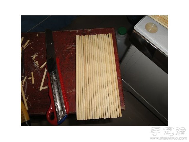 一次性筷子變廢為寶 手工制作小木屋模型 -  www.rpnrmr.com