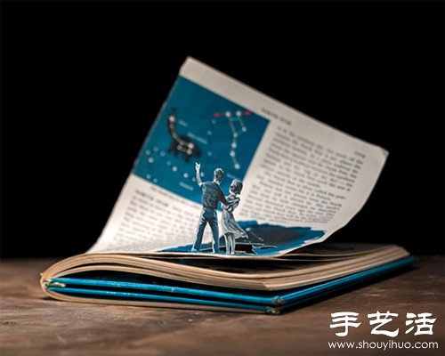 人物剪紙與書本圖案的互動DIY -  www.rpnrmr.com