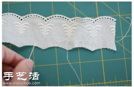 蕾絲手工制作漂亮頭花教程 -  www.rpnrmr.com