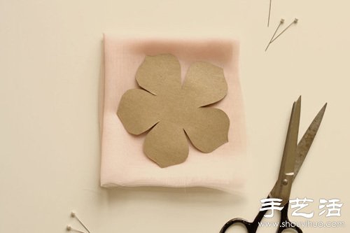 雪紡布手工制作漂亮花朵裝飾 -  www.rpnrmr.com