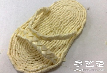 綢帶+熱熔膠 手工制作可愛家居拖鞋 -  www.rpnrmr.com