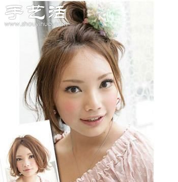 DIY活潑露額丸子頭短發(fā) -  www.rpnrmr.com