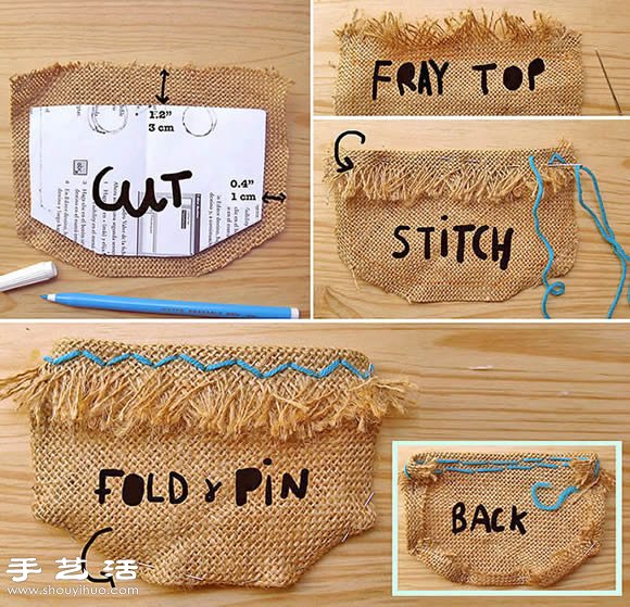 手工制作可愛復(fù)活節(jié)兔口袋圖解教程 -  www.rpnrmr.com