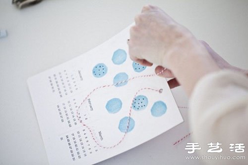 利用橡皮章原理手工DIY漂亮清新日歷 -  www.rpnrmr.com