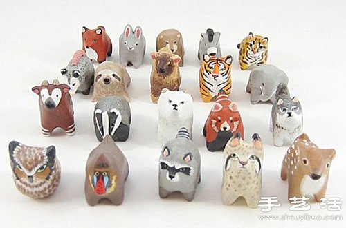 憨態(tài)十足的軟陶小動物 -  www.rpnrmr.com