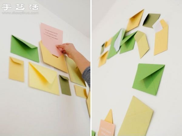 創(chuàng)意DIY小清新信封墻 -  www.rpnrmr.com