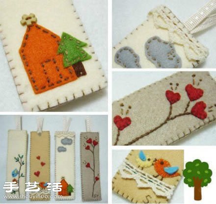 不織布書(shū)簽手工制作圖解教程 -  www.rpnrmr.com