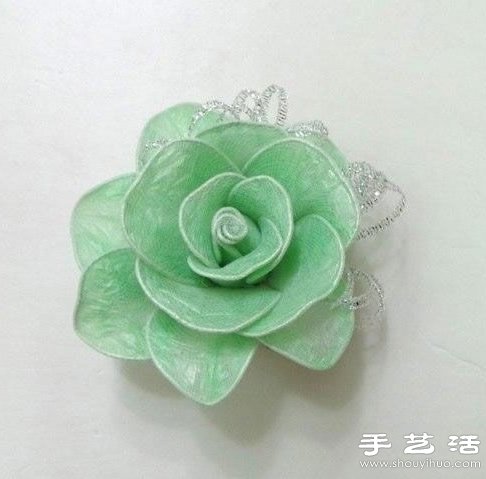 垃圾袋/絲襪DIY手工制作精美絲襪花玫瑰花 -  www.rpnrmr.com