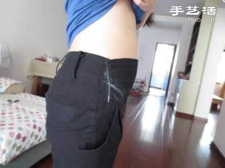 自制孕婦褲 孕婦褲長褲手工制作圖解教程 -  www.rpnrmr.com