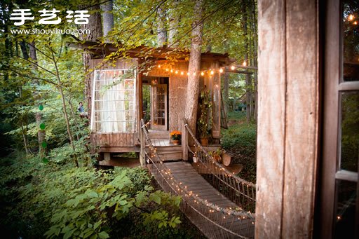 童年幻想的夢(mèng)幻樹(shù)屋 森林中的秘密基地！ -  www.rpnrmr.com