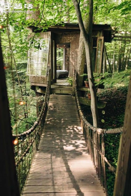 童年幻想的夢(mèng)幻樹(shù)屋 森林中的秘密基地！ -  www.rpnrmr.com