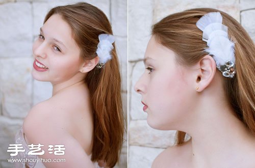 浪漫羽毛發(fā)卡發(fā)飾手工制作圖解教程 -  www.rpnrmr.com