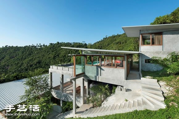 泰國蘇美島擁抱自然的開放式度假屋設(shè)計 -  www.rpnrmr.com