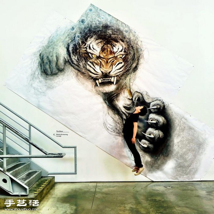 超逼真3D動(dòng)物壁畫 仿佛下一刻就會(huì)破墻而出 -  www.rpnrmr.com